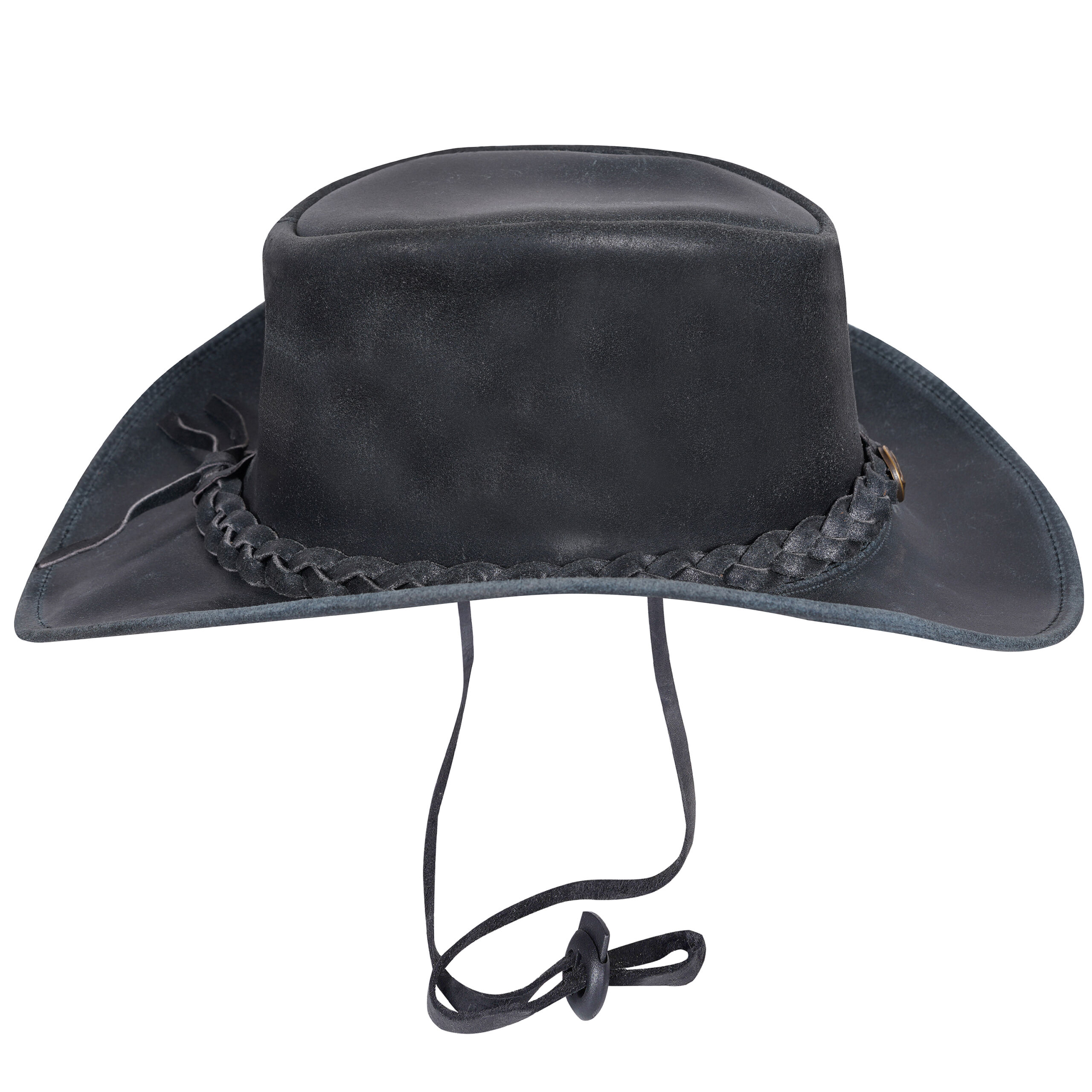 13 scaled kopen Leren hoed grijs unisex - Afbeelding 3